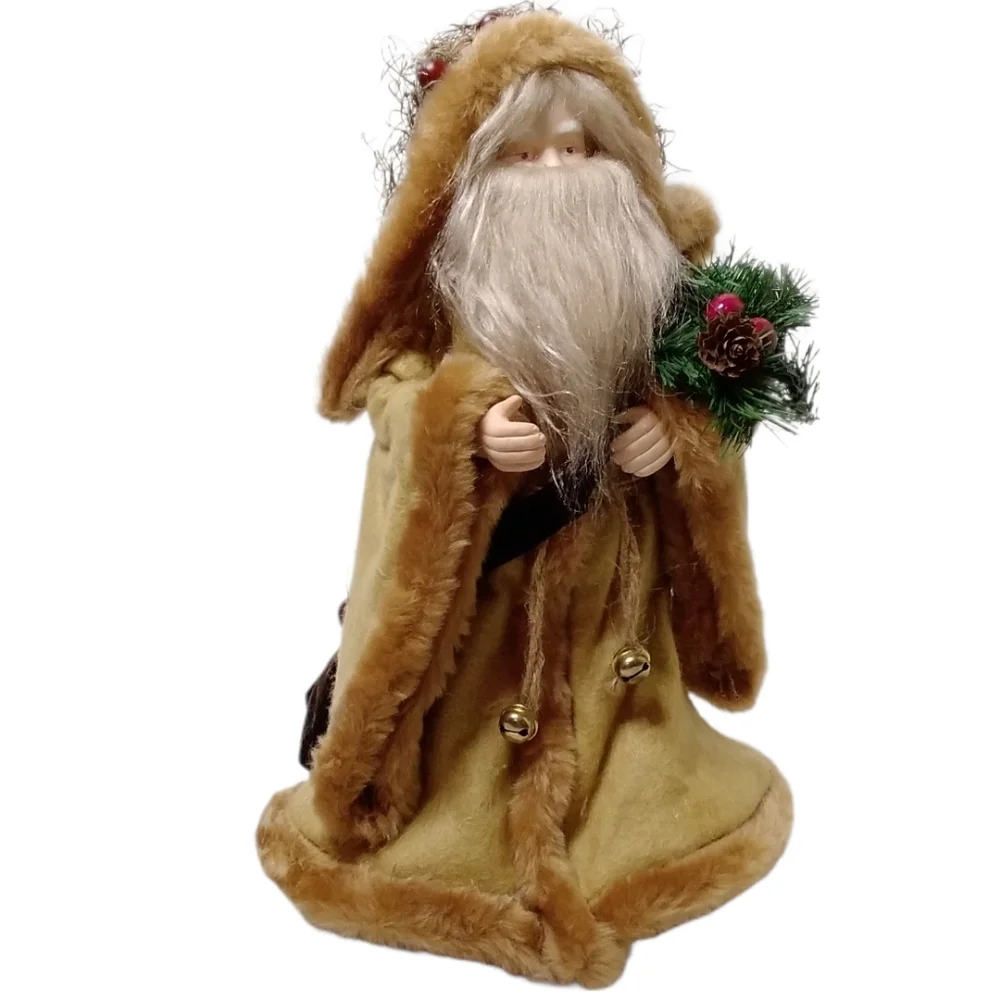 Old World Santa Handcrafted Holiday Rustic Woodlands Retro Luxury Collectors Pc